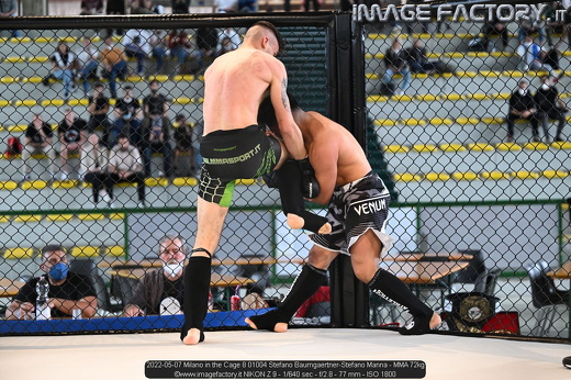 2022-05-07 Milano in the Cage 8 01004 Stefano Baumgaertner-Stefano Manna - MMA 72kg